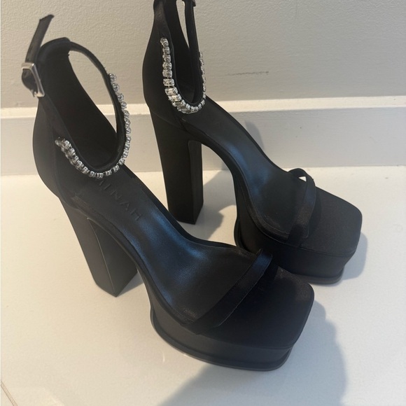 AMINAH Abdul Jillil- Laia black platforms- size 38! Brand new! - Picture 9 of 9